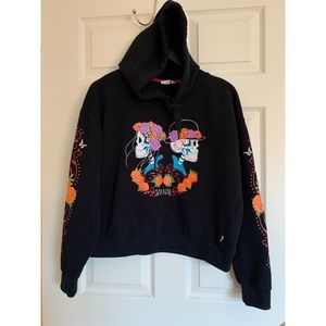 Día De Vans Crop Hoodie